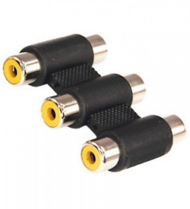 Переходник 3 гн RCA-3 гн RCA тринокль 