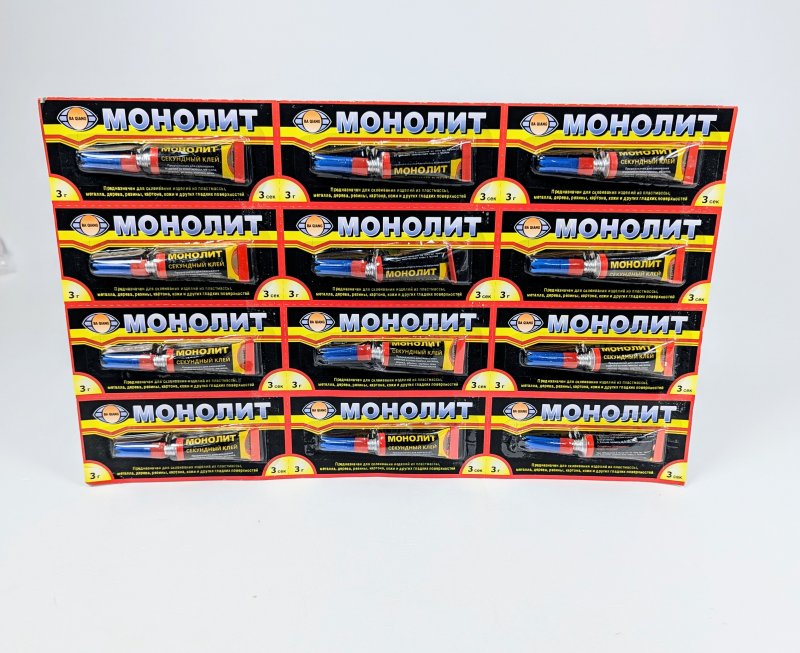Клей моментальный "Монолит" 3г