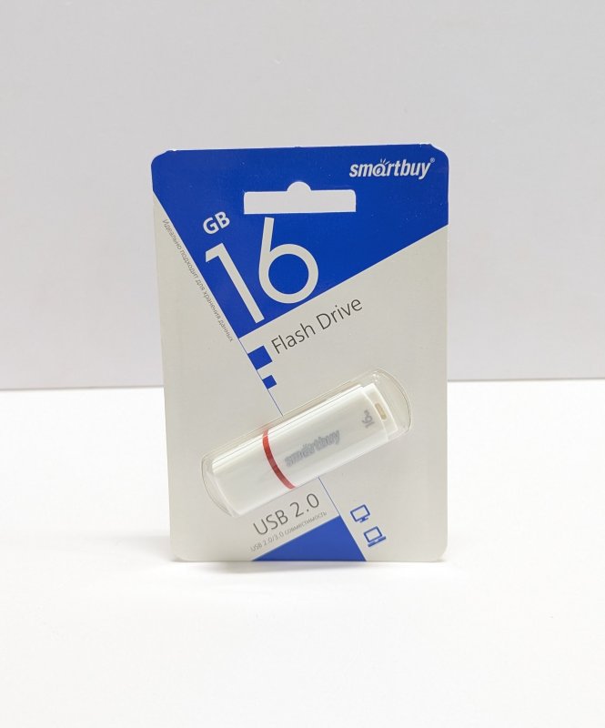 Smartbuy USB флеш-накопитель 16GB Crown White