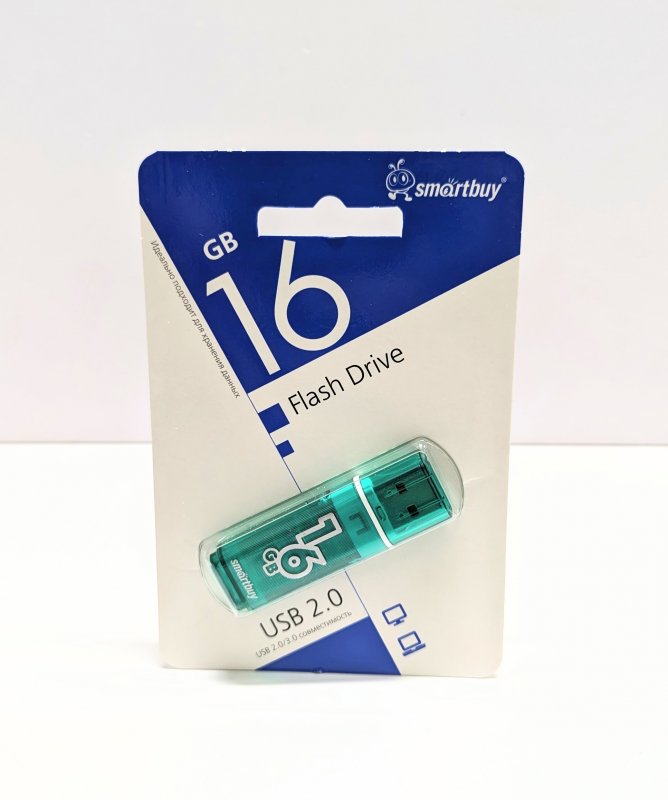 Smartbuy USB флеш-накопитель 16GB Glossy Series Green/Yellow