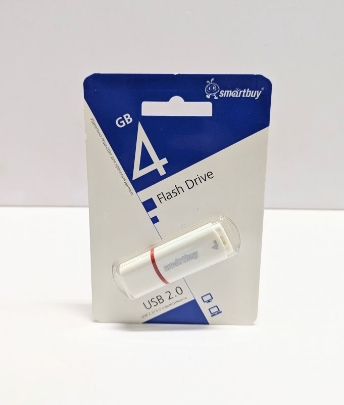 Smartbuy USB флеш-накопитель 4GB Crown White