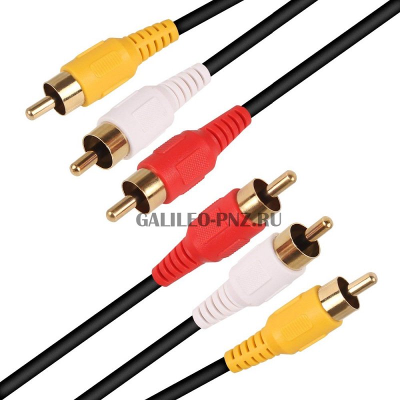 Шнур 3RCA-3RCA б.уп 1,5м