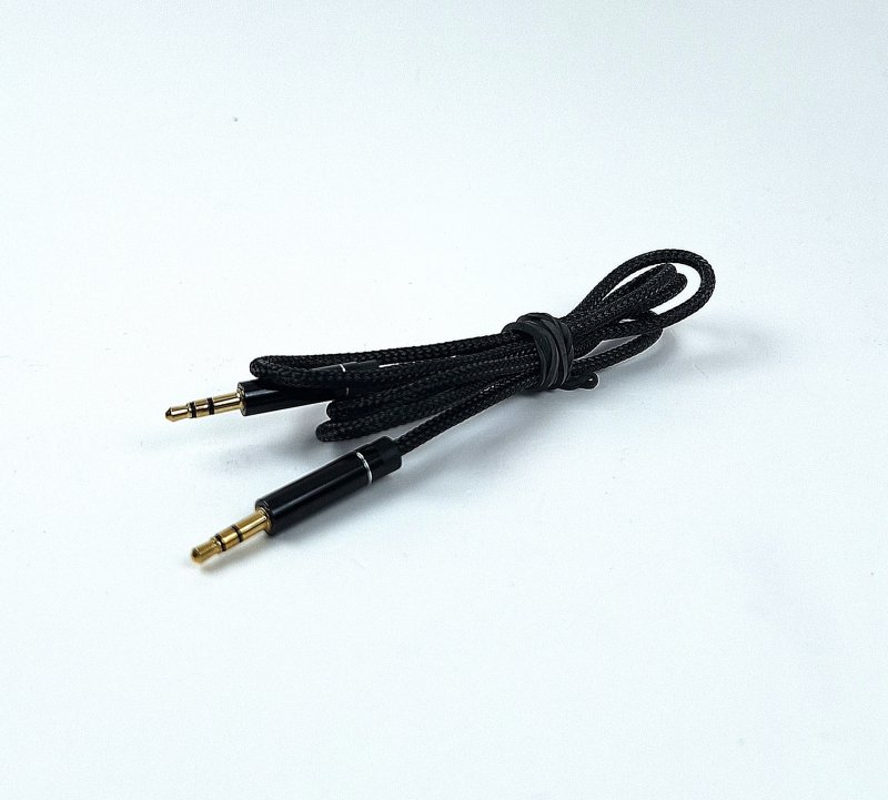 Кабель AUX (R377) 1м ткан. оплётка 