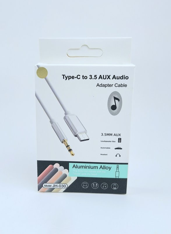 Шнур Type-C - штекер 3.5мм JH030 1м