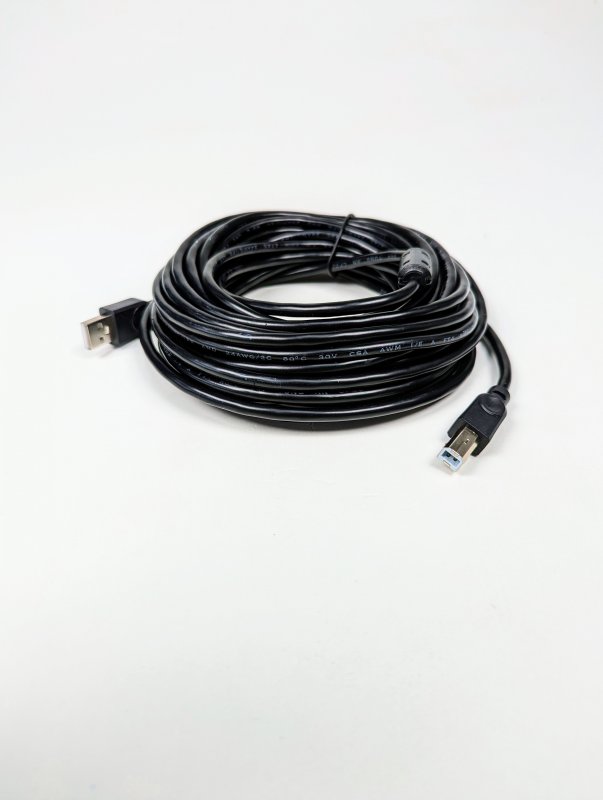 Кабель USB для принтера с фильтром 10м чёрный