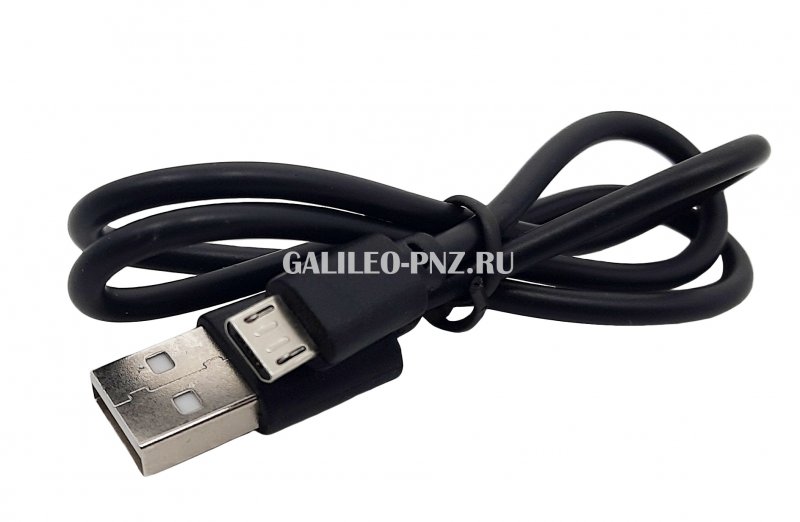 Шнур microUSB 50см чёрный