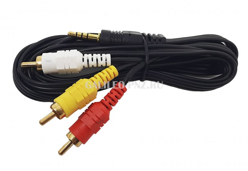 Шнур штекер 3,5мм-3RCA 1.5м без упаковки