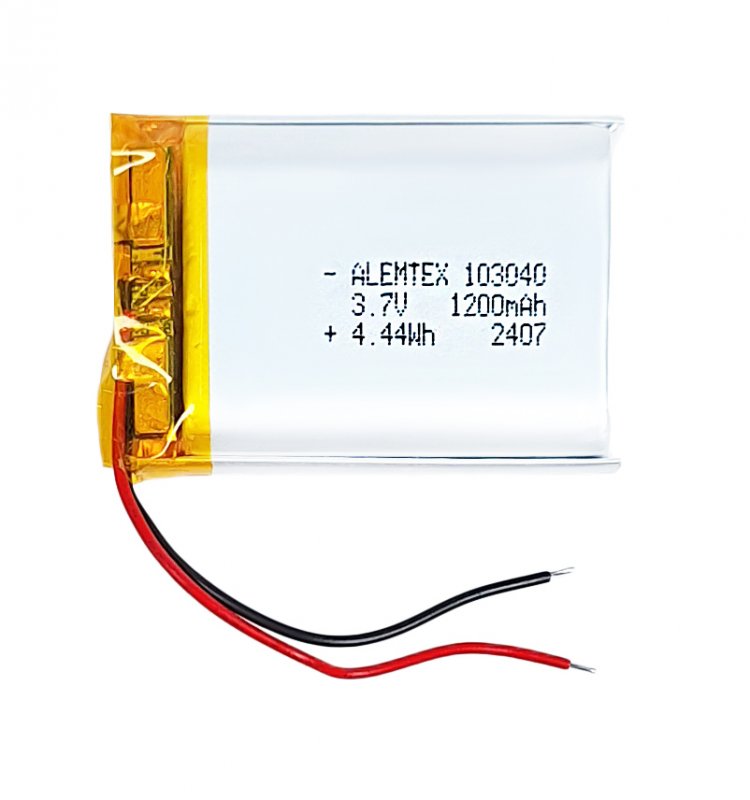 Аккумулятор литий-полимерный (103040) 3.7V 1200mAh