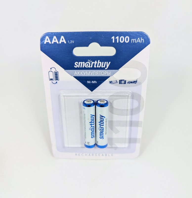 Аккумуляторная батарейка Smartbuy AAA 1100mAh