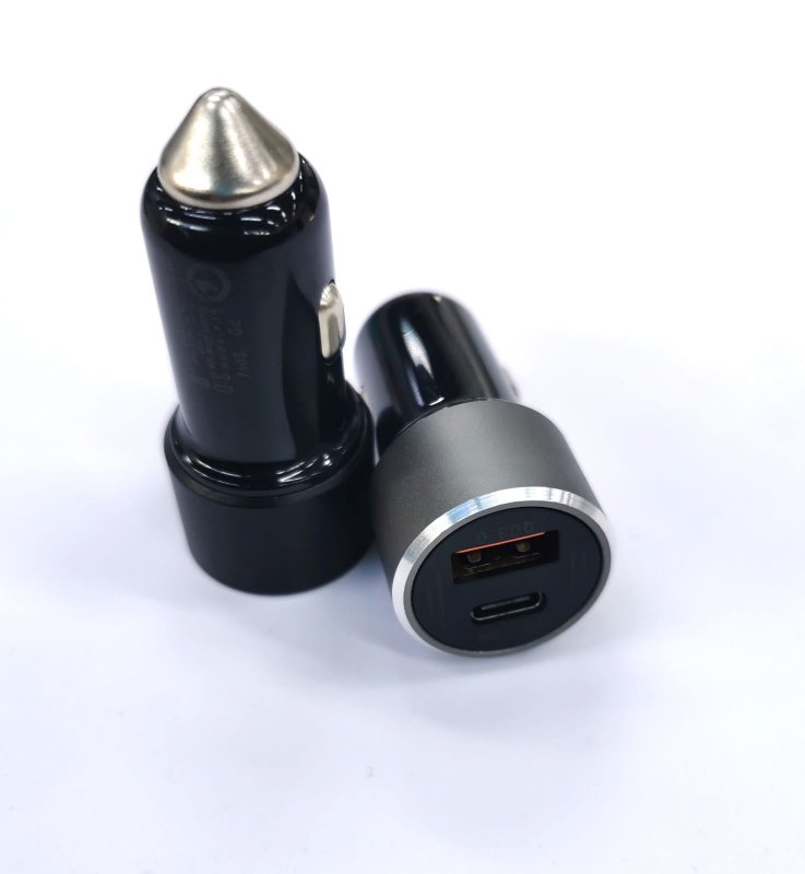 Переходник USB в прикуриватель на 1 вход +TypeC B T-038 20W