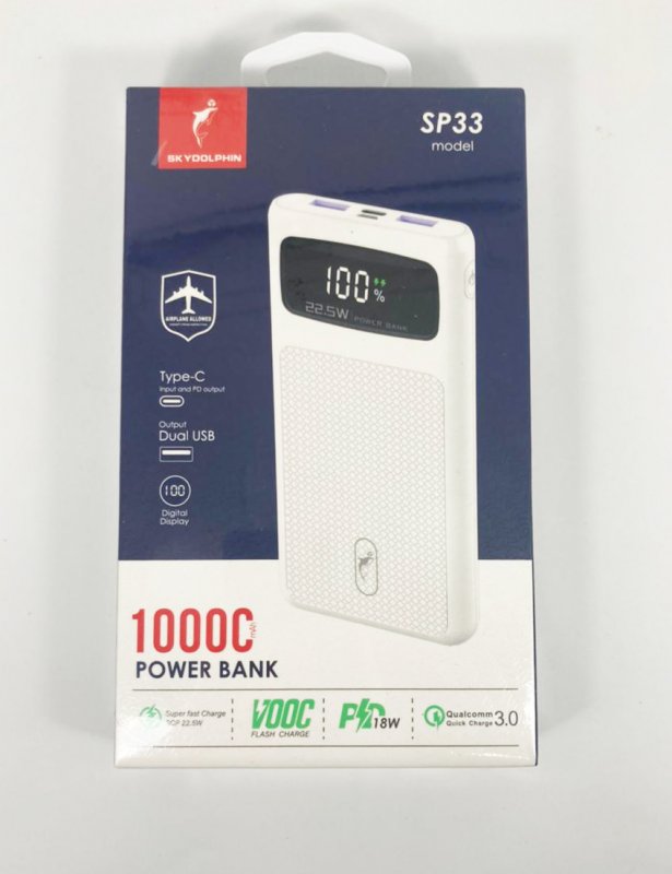 Power Bank SKYDOLPHIN SP33 10000 mAh