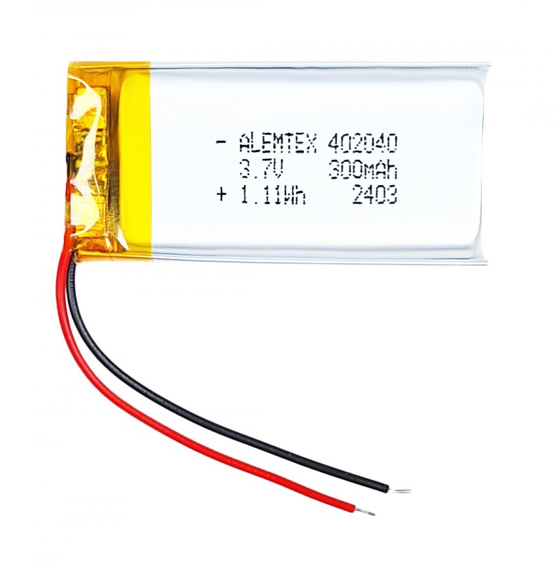 Аккумулятор литий-полимерный (402040) 3.7V 300mAh