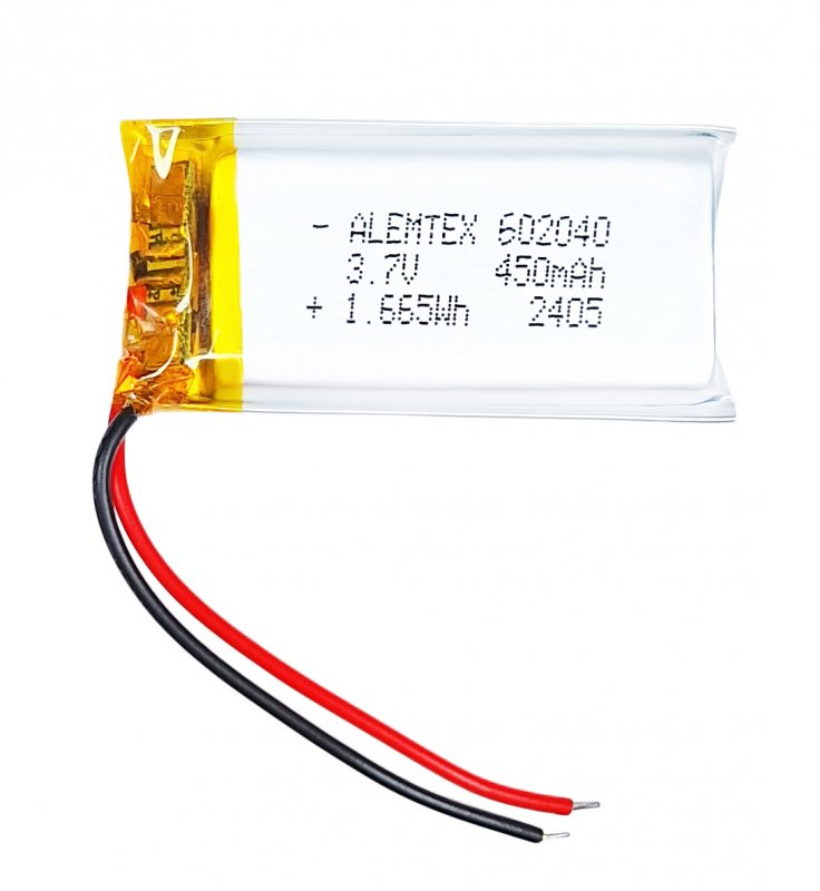 Аккумулятор литий-полимерный (602040) 3.7V 450mAh