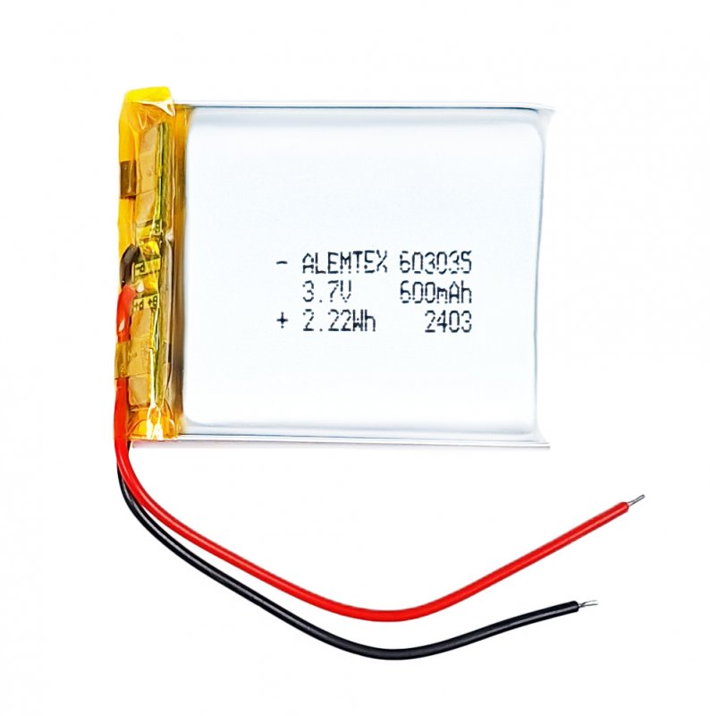 Аккумулятор литий-полимерный (603035) 3.7V 600mAh