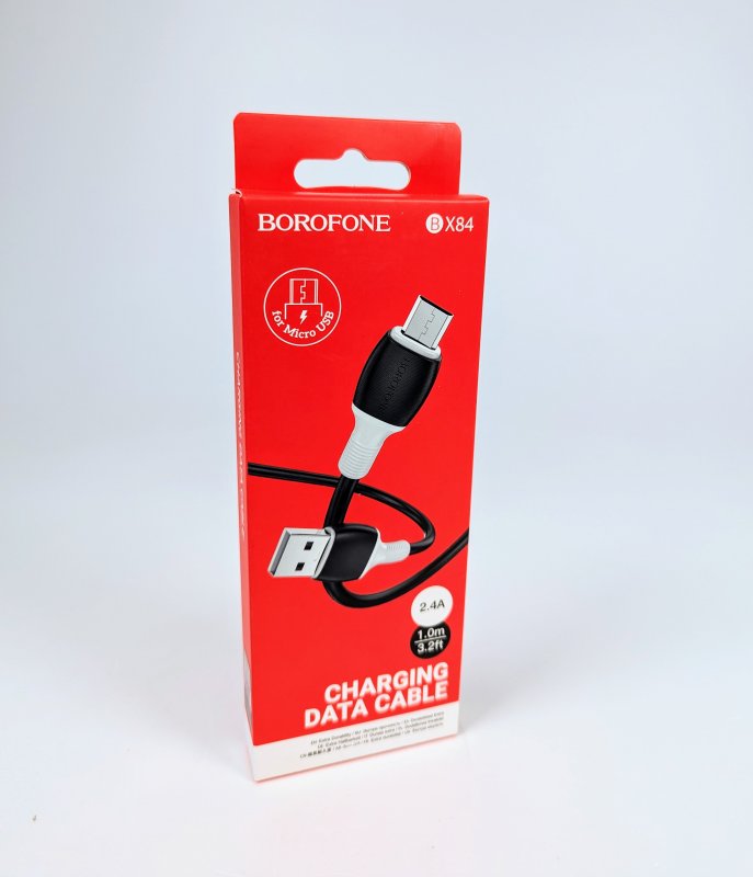 Шнур microUSB BRFN BX84 1m 2.4A