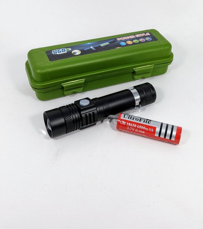 Фонарь BL-585-XPE+COB акк.