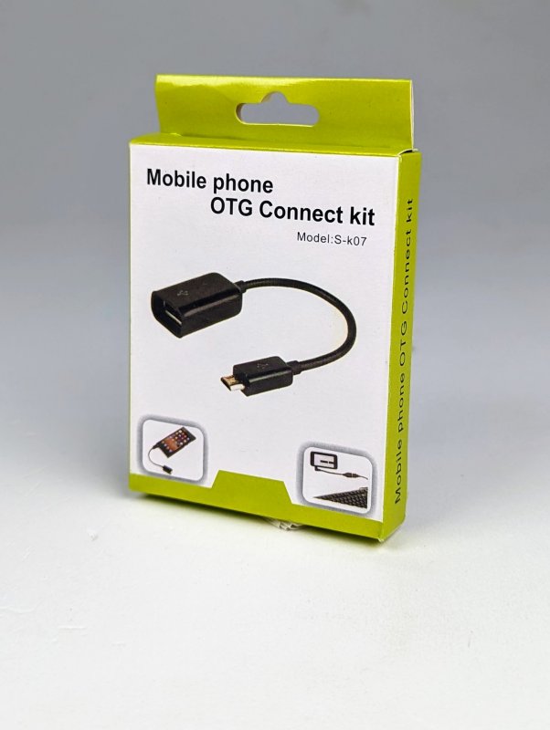 Переходник USB гнездо - microUsb штекер S-k07 на проводе