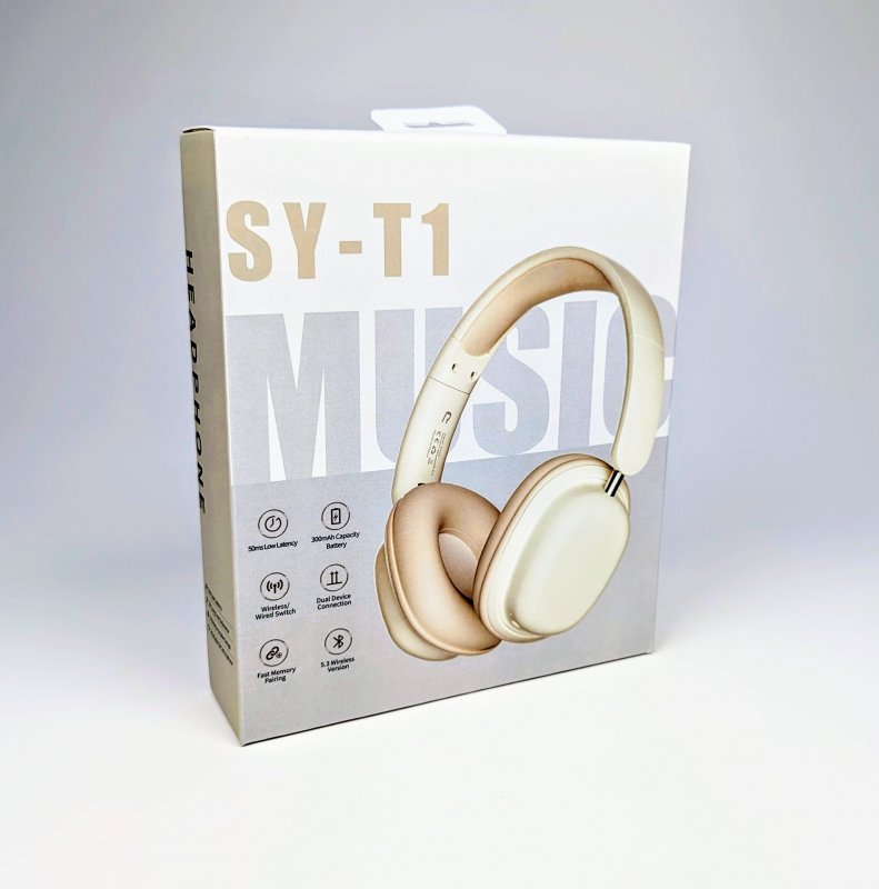 Bluetooth наушники SY-T1 Cream