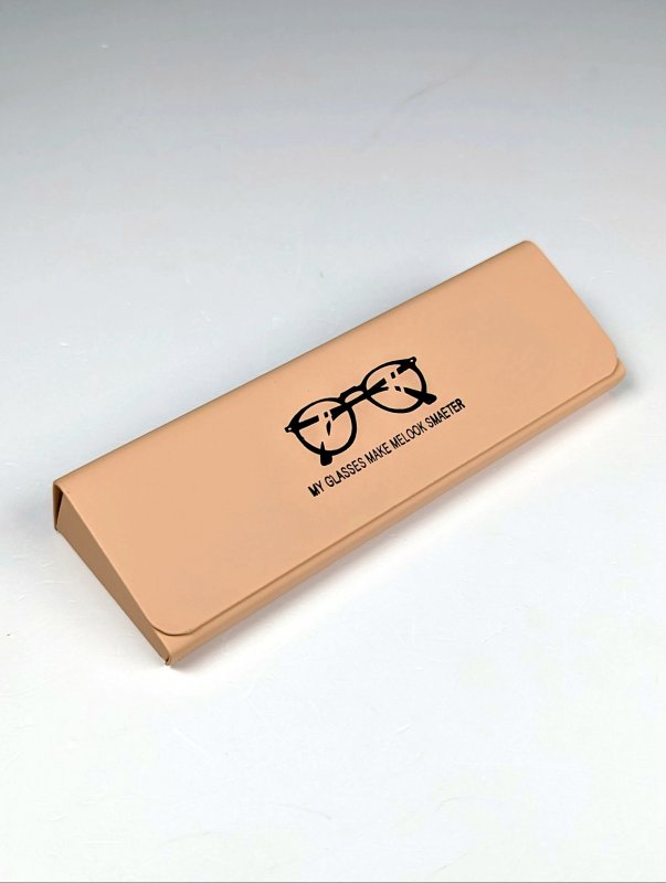 Футляр для очков на магните My Glasses матовый персиковый