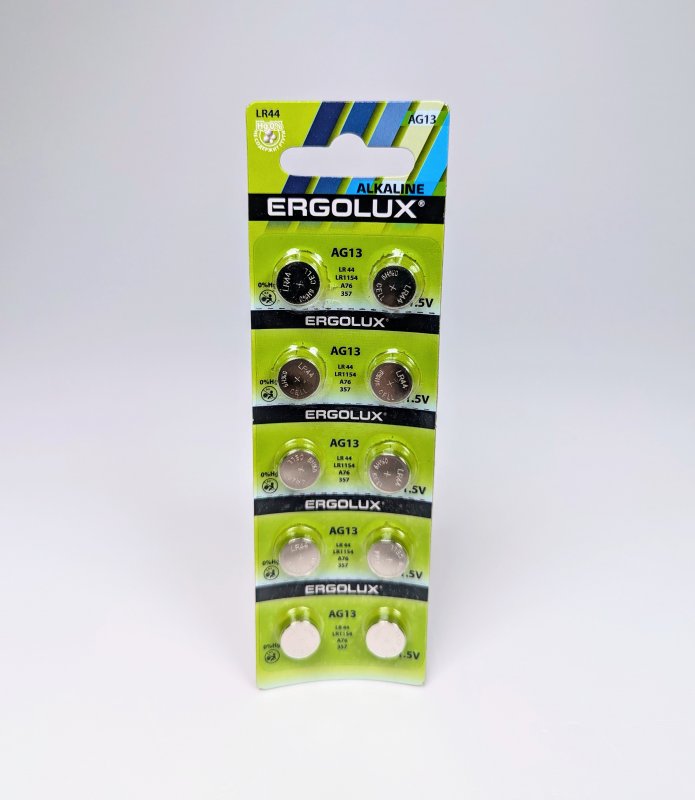Батарейка ERGOLUX AG13