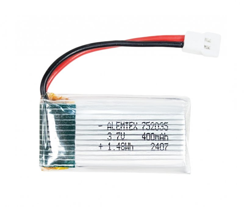 Аккумулятор литий-полимерный (752035) 3.7V 400mAh с коннектором