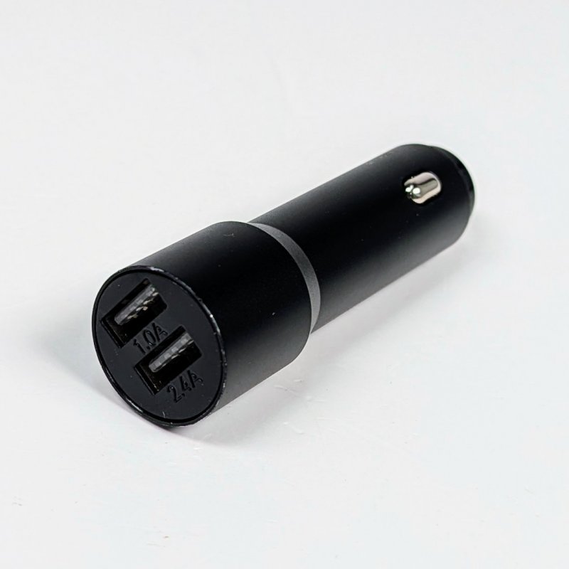 Переходник USB в прикуриватель на 2 входа MRM 2.4A чёрный