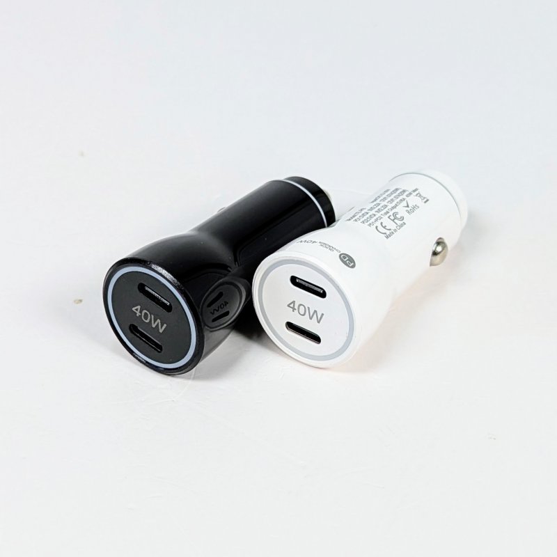 Переходник в прикуриватель на 2 входа TypeC TE-P8 40W 3A