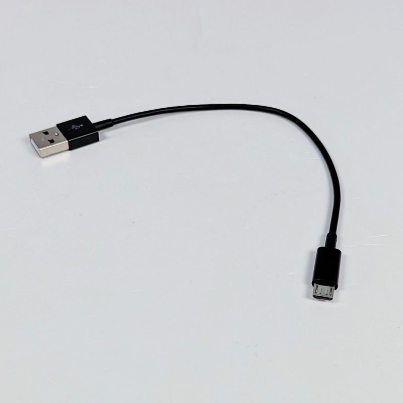 Шнур microUSB чёрный 20см