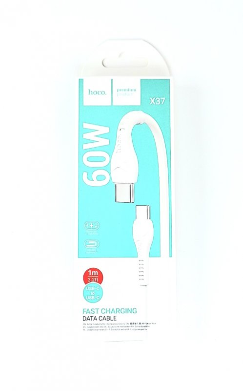 Шнур Type-c-Type-c hoco. X37 3A 1,0м