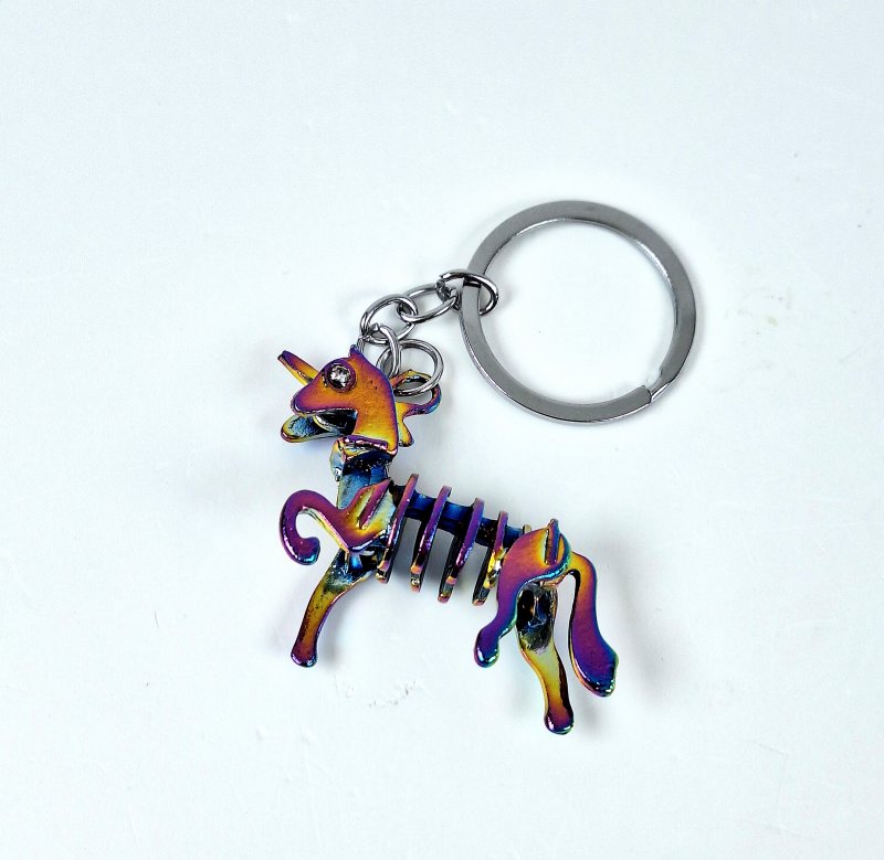 Брелок Единорог хамелеон