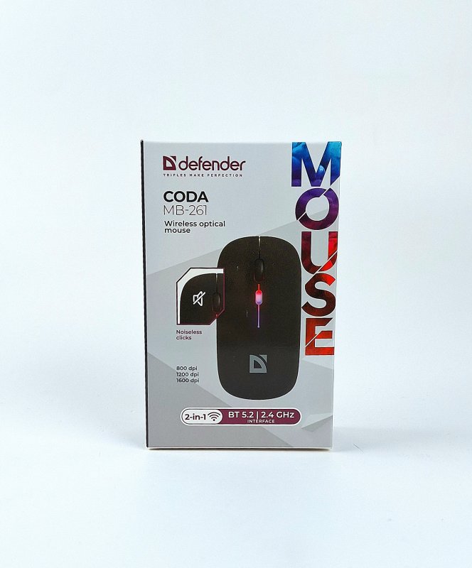 Мышь оптическая беспроводная Defender MB-261