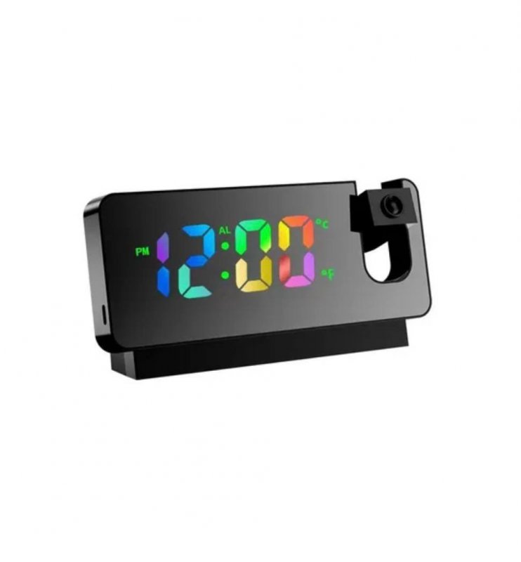 Часы электронные S282A чёрно-RGB